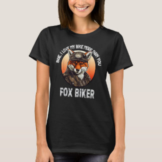 Hübsches Motorradfahrer-Motorrad für Damen Biker T-Shirt