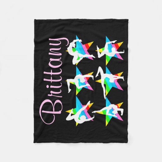 HÜBSCHES MULTI FARBEN PERSONALISIERT GYMNASTICS BL FLEECEDECKE (Vorderseite)