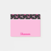 Hübsches Multirosa Brustkrebs-Flachbildschirm-Must Post-it Klebezettel (Vorderseite)