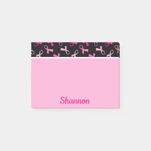 Hübsches Multirosa Brustkrebs-Flachbildschirm-Must Post-it Klebezettel (Vorderseite)