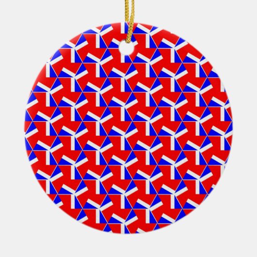 Hübsches Muster 03 Keramik Ornament (Vorne)