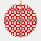 Hübsches Muster 06 Keramik Ornament (Vorne)