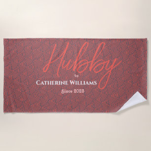 Hübsches Muster Custom Couple Beach Handtuch