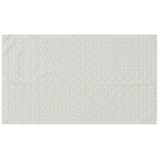 Hübsches Muster der "White Daisies" auf "Blue" Tischdecke (Vorderseite (Horizontal))