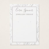 Hübsches Muster für soziale Medien-Ohrkarte (Vorderseite)