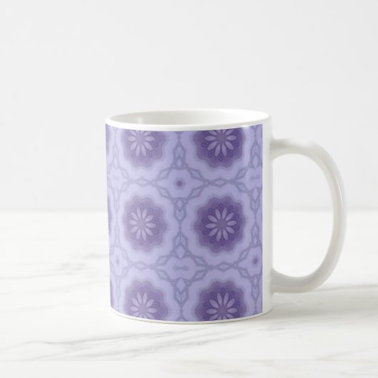 Hübsches Muster in Lavendel 2 Kaffeetasse (Rechts)