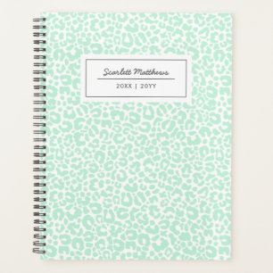 Hübsches Muster in Pastel Leopard - Drucknamenskl Planer