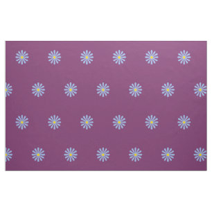 Hübsches Muster mit blauen Blumen auf weinrot Stoff