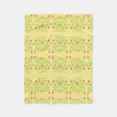 Hübsches Muster mit Buttergelb Fleecedecke (Vorderseite)