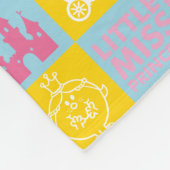 Hübsches Muster | Monogramm Fleecedecke (Ecke)