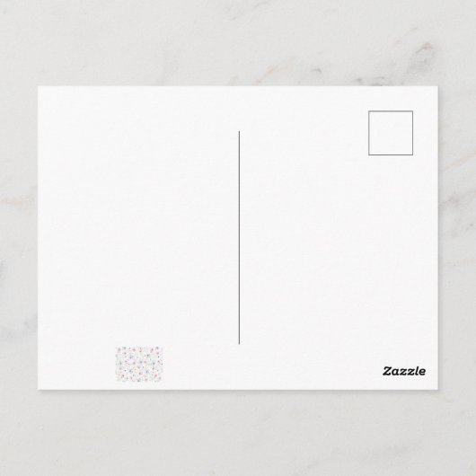 Hübsches Muster Postkarte (Rückseite)