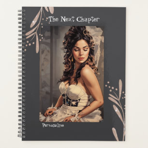 Hübsches nächstes Kapitel Zitat Girly Gray Journal Planer