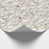 Hübsches, nahtloses Muster Geschenkpapier (Ecke)