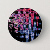 Hübsches Niedliches Lila, Aschgrau und Schwarz Button (Vorderseite)