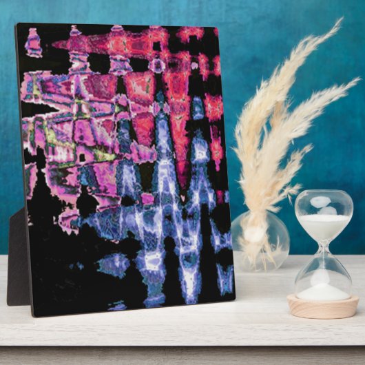 Hübsches Niedliches Lila, Aschgrau und Schwarz Fotoplatte (Seite)