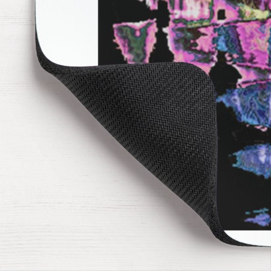 Hübsches Niedliches Lila, Aschgrau und Schwarz Mousepad (Ecke)