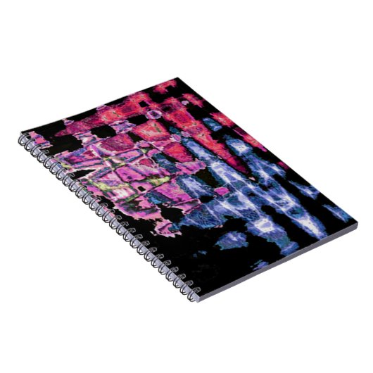 Hübsches Niedliches Lila, Aschgrau und Schwarz Notizblock (Rechte Seite)