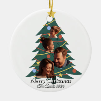 Hübsches, Niedliches, modernes Foto WeihnachtenOrn Keramik Ornament