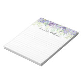 Hübsches Notizblock mit Blumenrahmen (Rotiert)