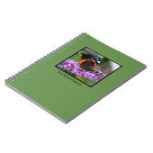 Hübsches Notizbuch roten Admiral-Schmetterling Notizblock (Linke Seite)