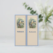 Hübsches Nuthatch-Bird-Lesezeichen Postkarte (Stehend Vorderseite)