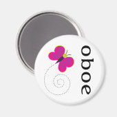 Hübsches Oboe-Geschenk Magnet (Vorderseite/Rückseite)