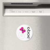 Hübsches Oboe-Geschenk Magnet (In Situ (Geschirrspüler))