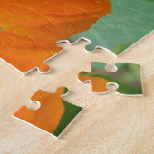 Hübsches Orange Nasturtium Blume Puzzle (Seite)