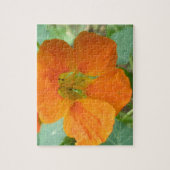 Hübsches Orange Nasturtium Blume Puzzle (Vertikal)