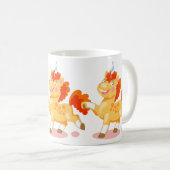 Hübsches Orangenhorn Kaffeetasse (VorderseiteRechts)