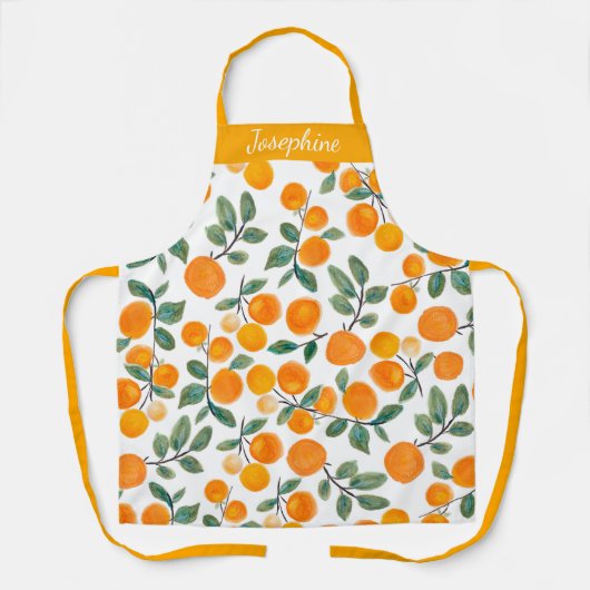 Hübsches Orangenzitrus im Wasserbereich Personalis Schürze (Vorderseite)