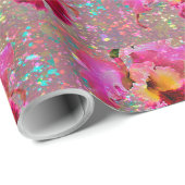 Hübsches Orchid-Design Geschenkpapier (Rolleneckpunkt)