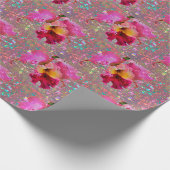 Hübsches Orchid-Design Geschenkpapier (Ecke)