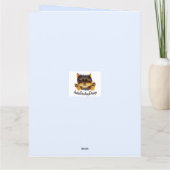 Hübsches Otter mit farbenfrohen Balloons Dankeskarte (Rückseite)