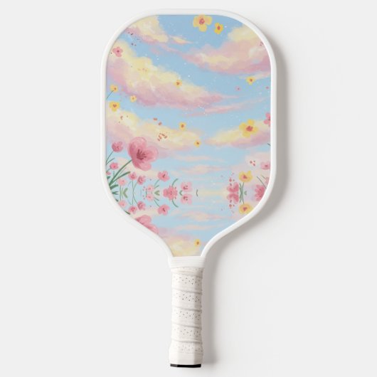 Hübsches Paddel mit rosa Ästhetik Pickleball Schläger (Rückseite)