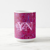 Hübsches Paisely Monogramm Kaffeetasse (Mittel)