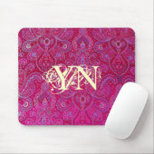 Hübsches Paisely Monogramm Mousepad (Mit Mouse)