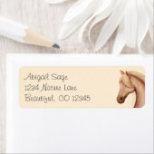 Hübsches Palomino-Pferderücksendezeichen (Insitu)