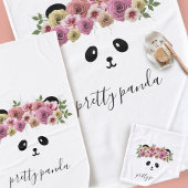 Hübsches Panda Bear Tier Custom Bath Handtuch Set