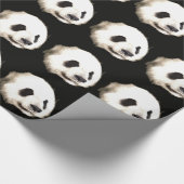 Hübsches Panda Weihnachtswrapping Paper Geschenkpapier (Ecke)
