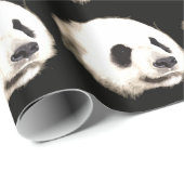 Hübsches Panda Weihnachtswrapping Paper Geschenkpapier (Rolleneckpunkt)