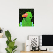 Hübsches Papageienplakat Poster (Heimbüro)
