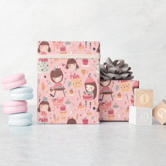 Hübsches Papier zum Abpacken von Princess Geschenkpapier (Babyparty)
