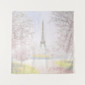 Hübsches Paris in den Pastellen Wandteppich (Vorderseite (Horizontal))