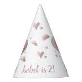 Hübsches Party für Wasserfarbe Hot-Air-Ballon Partyhütchen (Vorderseite)