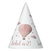 Hübsches Party für Wasserfarbe Hot-Air-Ballon Partyhütchen (Links)