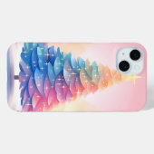 HÜBSCHES PASTEL HOLIDAY CHRISTMAS TREME Case-Mate iPhone HÜLLE (Rückseite (Horizontal))