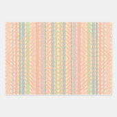 Hübsches Pastell-Diamantmuster Geschenkpapier Set (Vorderseite 3)