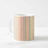 Hübsches Pastell-Diamantmuster Kaffeetasse (Vorderseite Links)