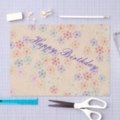 Hübsches Pastell-Flower-Tissue-Papier Seidenpapier (Handwerk)